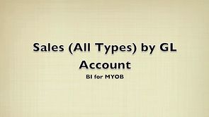 Sales (All Types) by GL Account