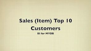 Sales (Item) Top 10 Customers
