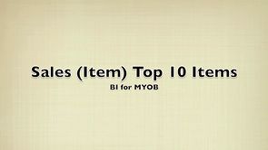 Sales (Item) Top 10 Items