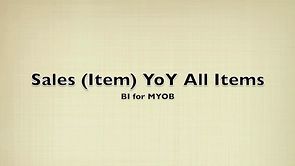 Sales (Item) YOY All Items