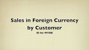Sales in Foreign Currency by Customer